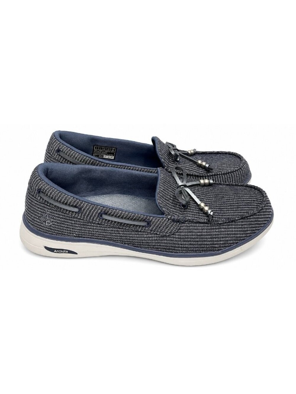 Skechers Arch Fit Inspire Boat Shoes Women 7 Navy Slip On Lightweight 138611